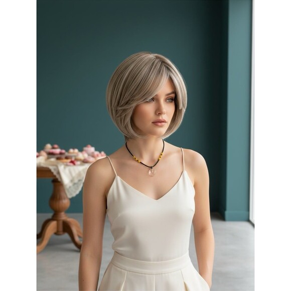 Belle Tress “Venetta” Lux wig in color British Milktea Handtied Cap New main image 5